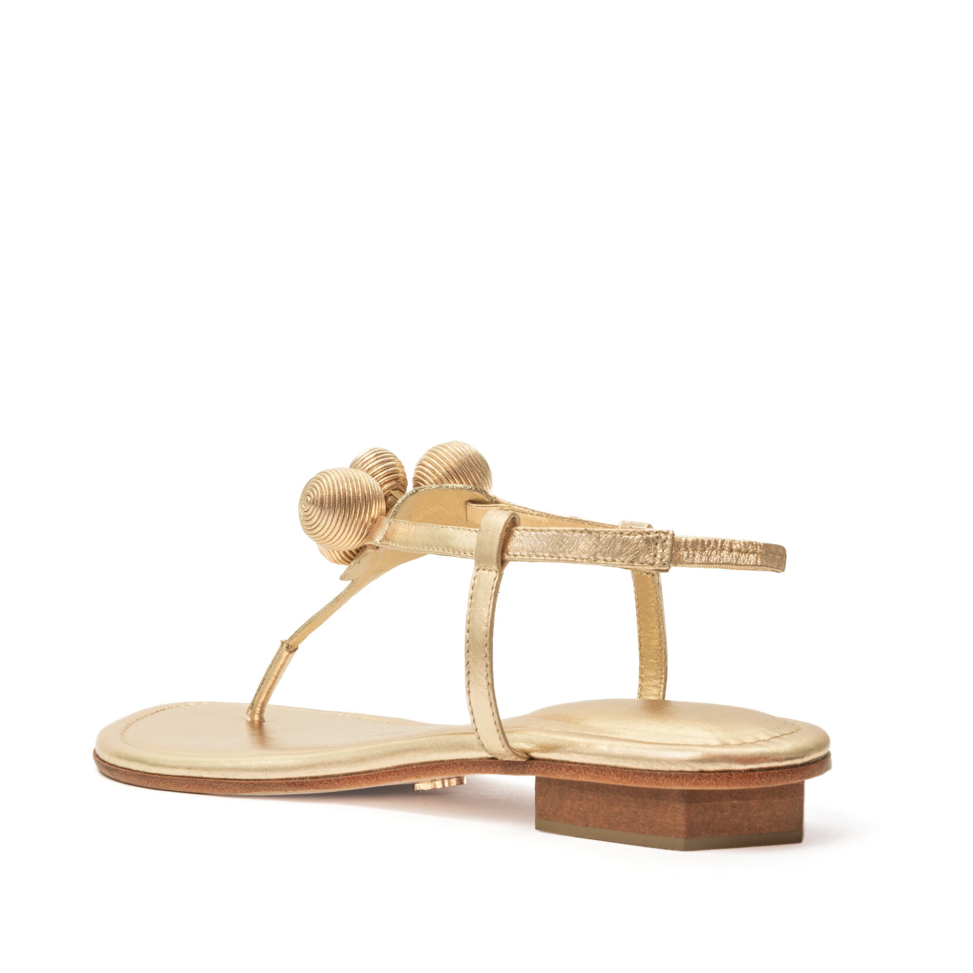 Silvia T-Strap Sandal Gold