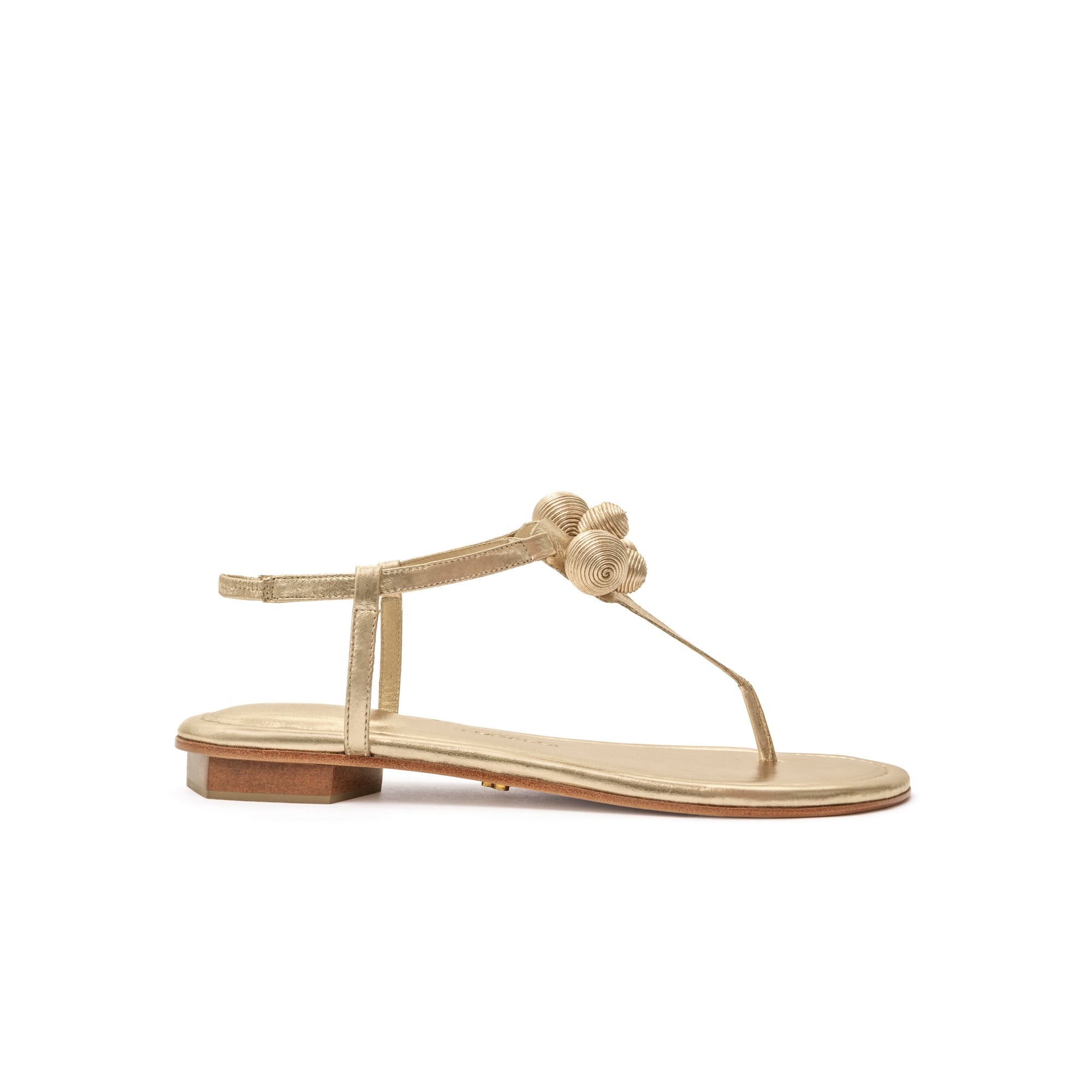 Silvia T-Strap Sandal Gold